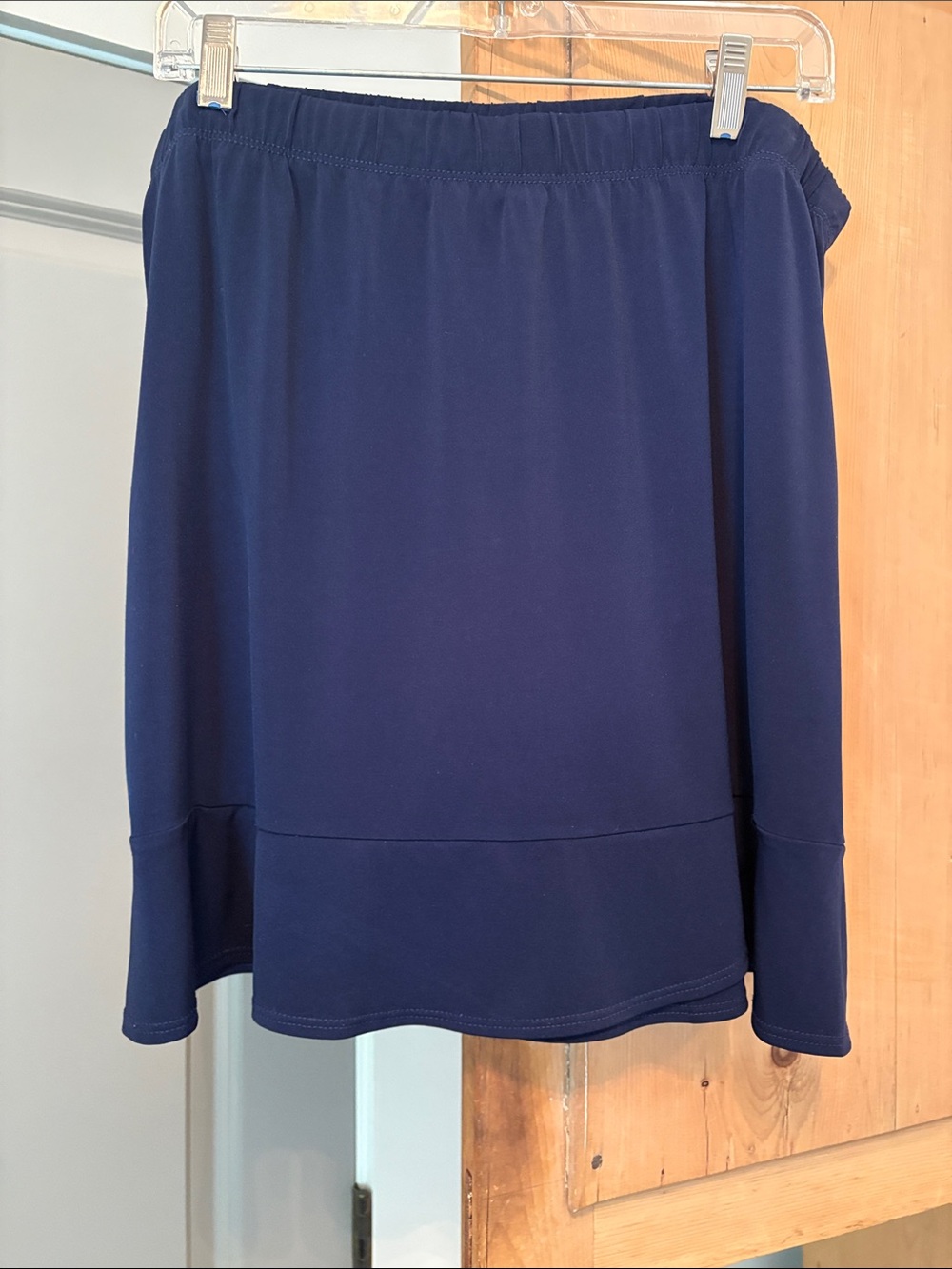 Susan Graver Navy full Skort